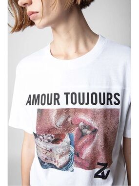 Zadig & Voltaire Graphic Bedazzled Tshirt